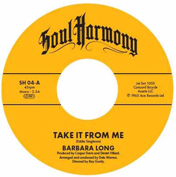 Barbara Long / The Cautions - Take It From Me C/W Poor Loser - Soul/Funk - 7