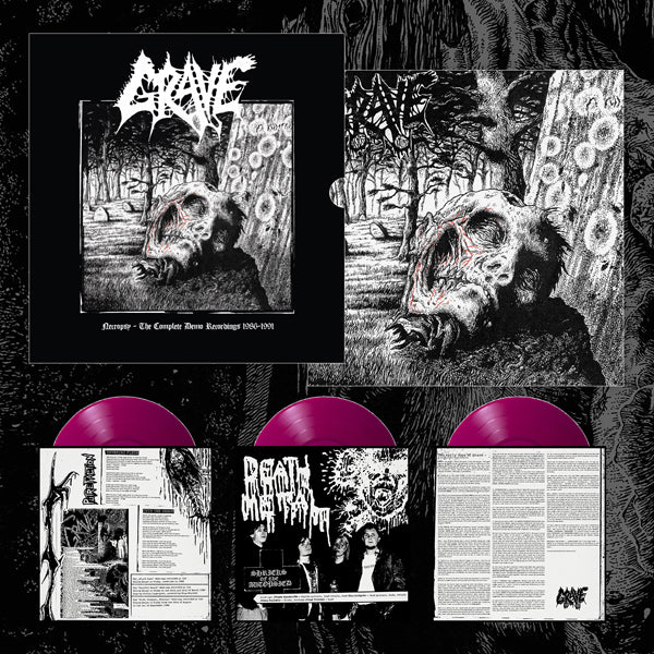 Grave - Necropsy - The Complete Demo Recordings 1986-1991 (Transparent Purple 3Lp) - Death Metal - 3LP