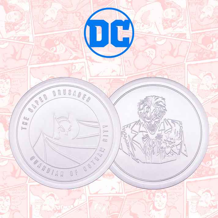 DC Comics Batman Set of 4 Embossed Metal Coasters