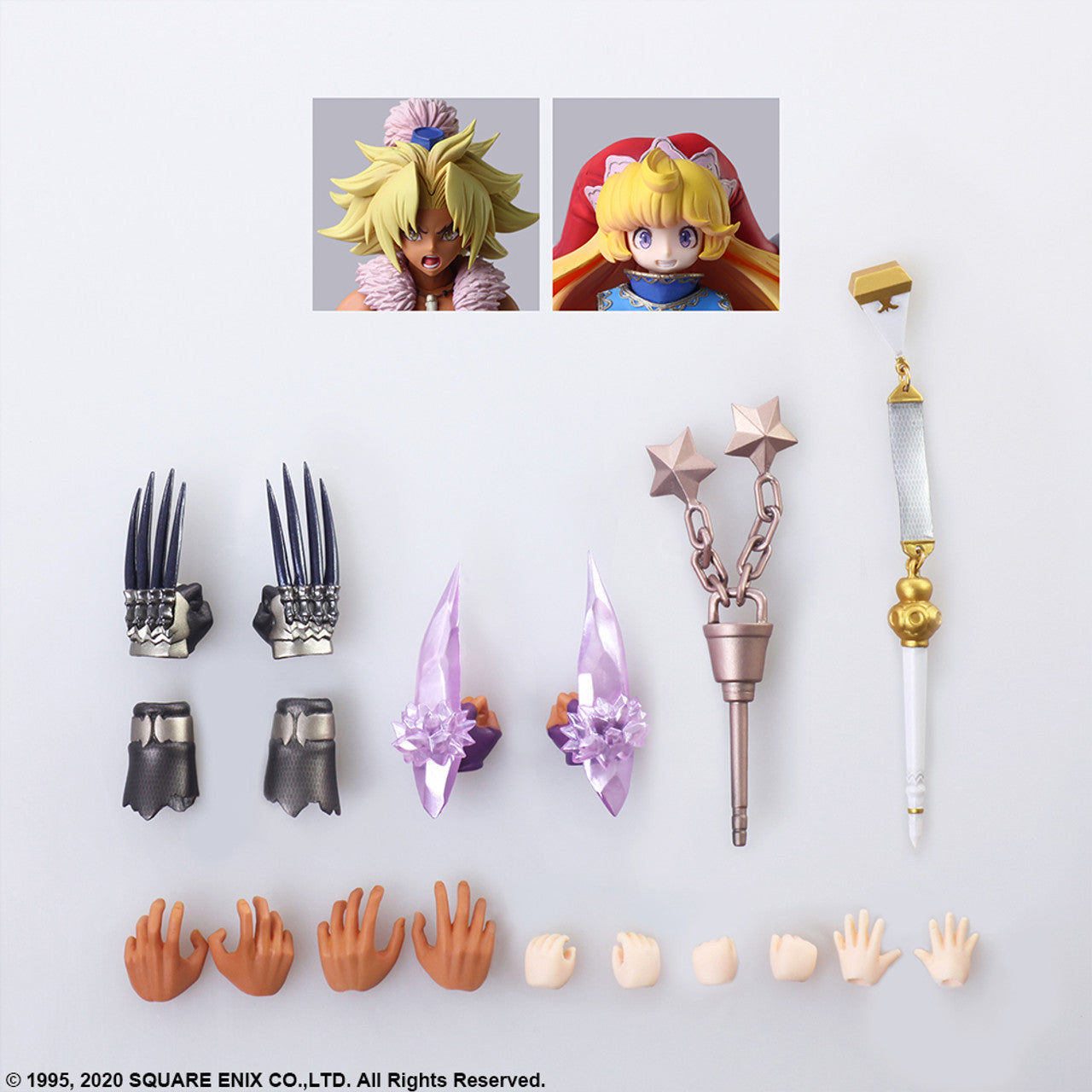 TRIALS OF MANA BRING ARTS ACTION FIGURE - KEVIN & CHARLOTTE Figures