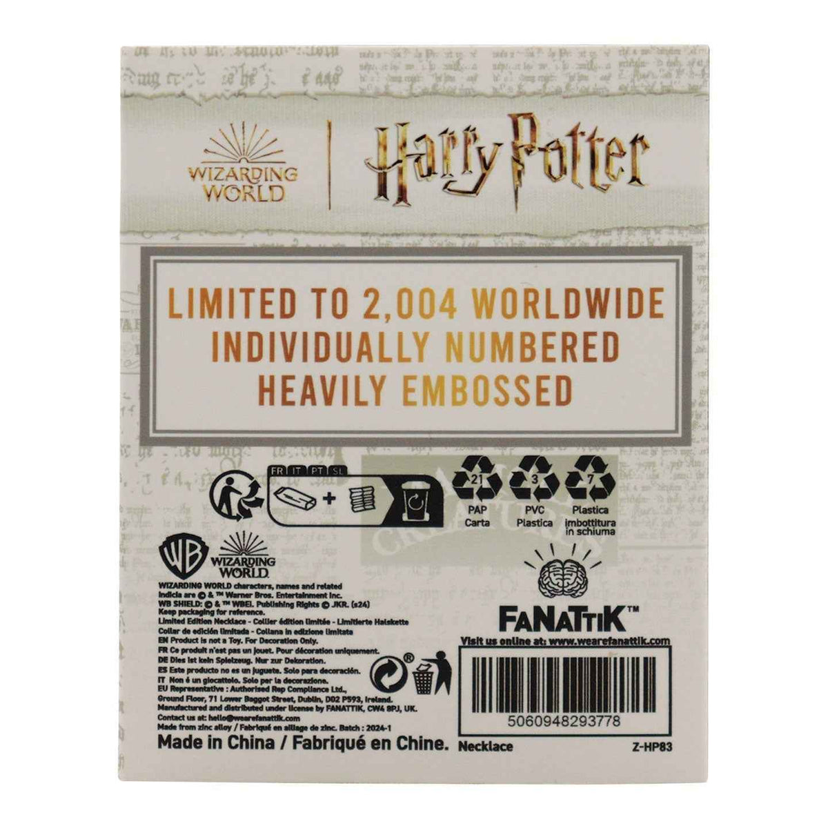 Harry Potter Azkaban Necklace