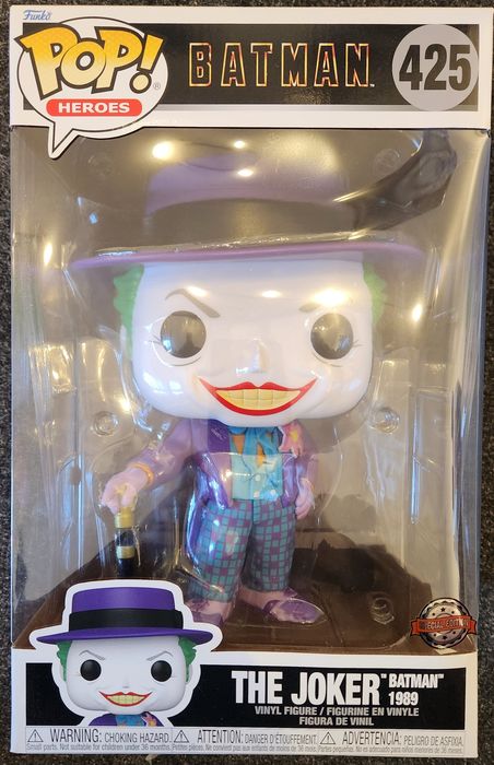 425 The Joker - 10 Inch - DC Batman 1989 Funko POP Funko