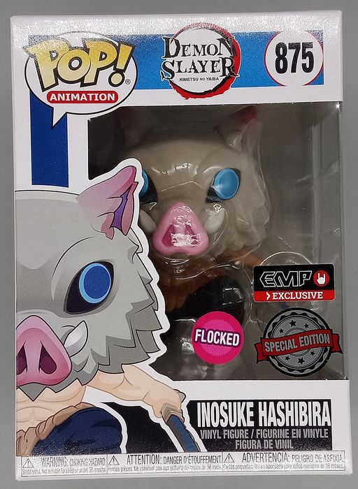 875 Inosuke Hashibira - Flocked - Demon Slayer Funko POP Funko
