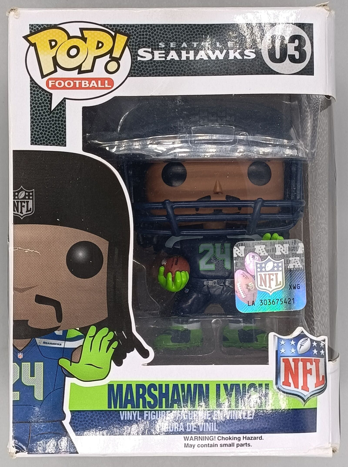 03 Marshawn Lynch - NFL Seattle Seahawks - Funko POP - Box Damaged Funko