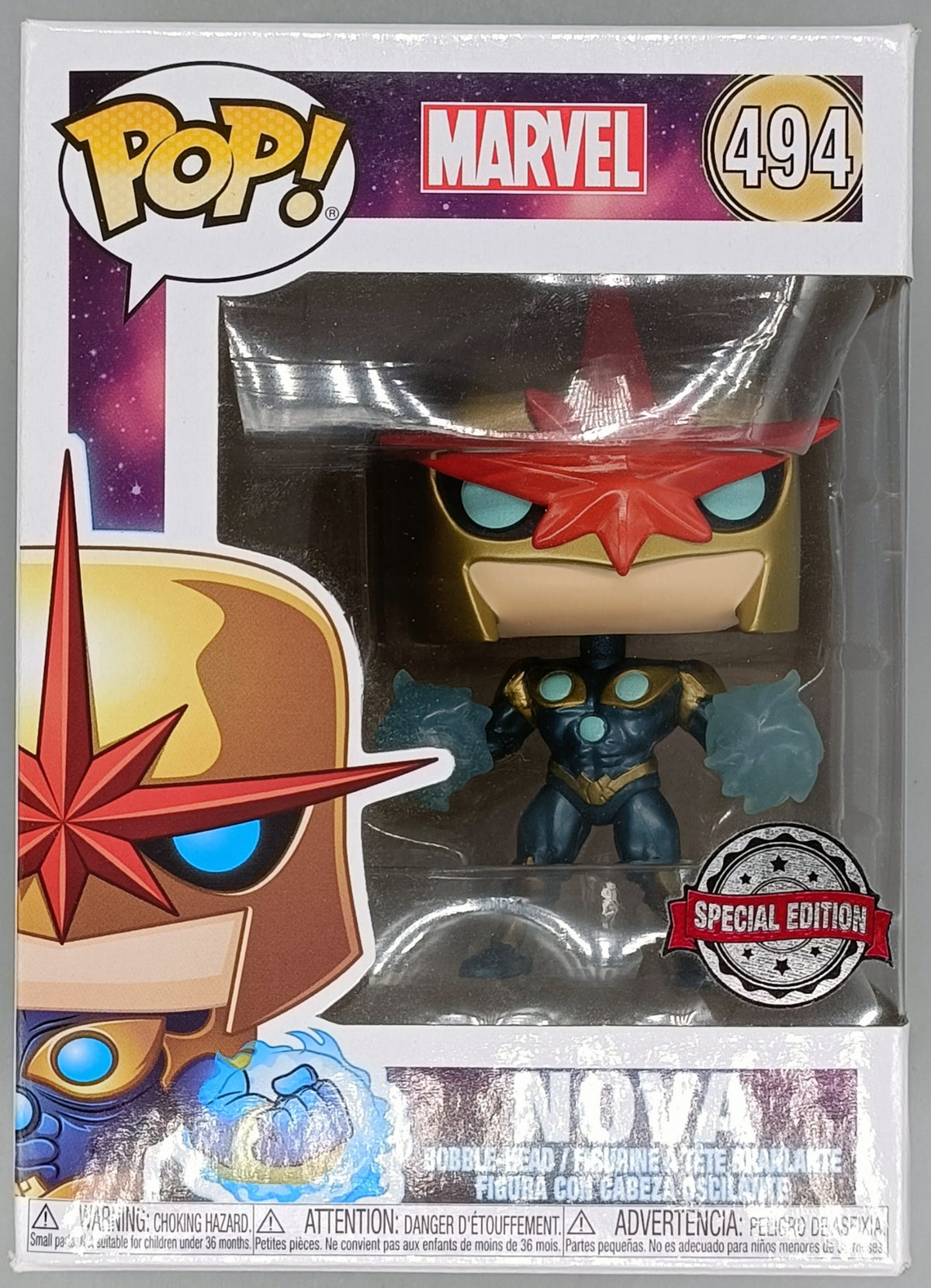 494 Nova - Metallic - Marvel - 30000pc LE - Box Damaged Funko POP Funko