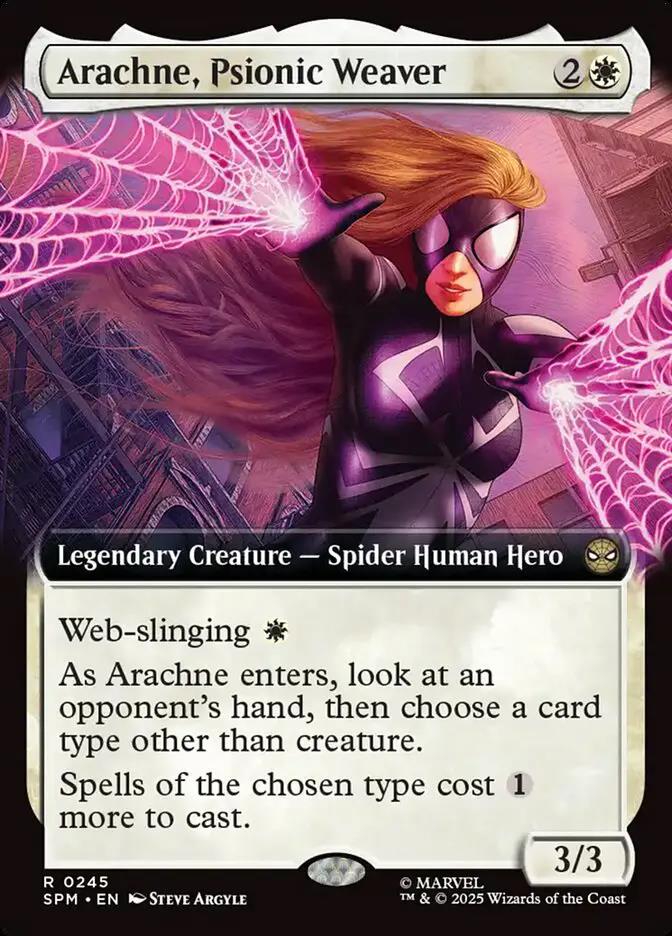 245 - Arachne, Psionic Weaver - Marvel's Spider-Man - Normal - Magic: The Gathering Card