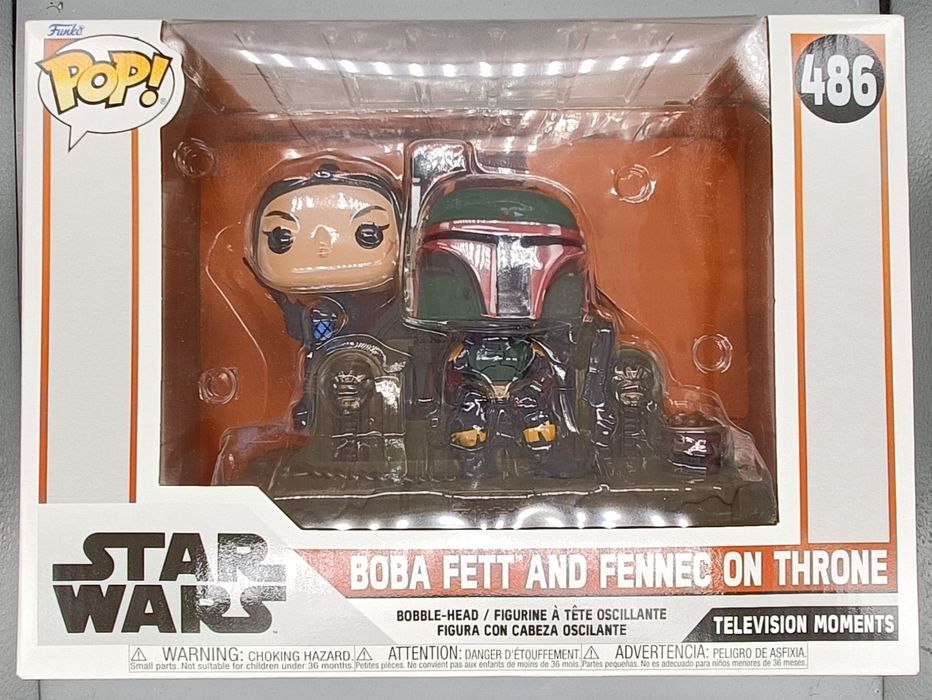 486 Boba Fett and Fennec on Throne TV Moment Star Wars Funko POP Funko