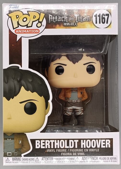 1167 Bertholdt Hoover - Attack on Titan - Funko POP - Brand New Funko