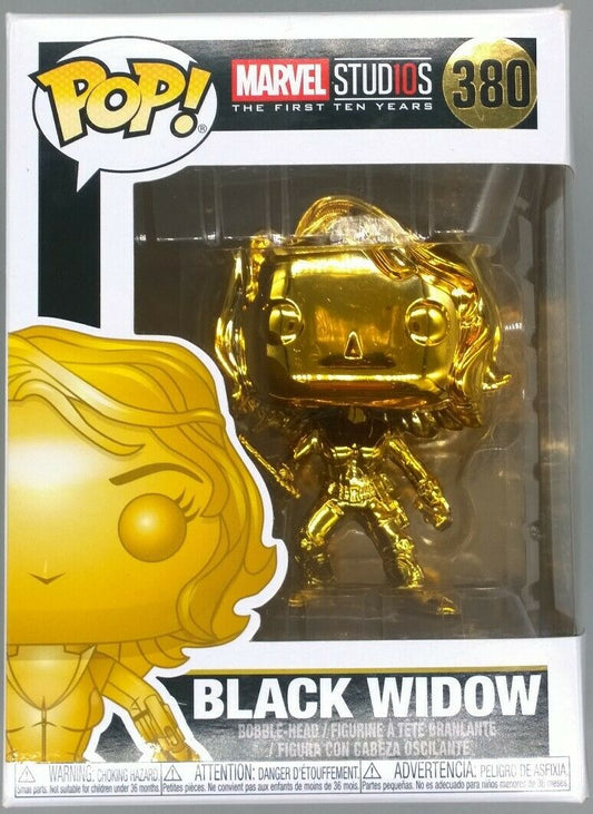 380 Black Widow (Gold) - Chrome - Marvel Studios 10 Funko POP