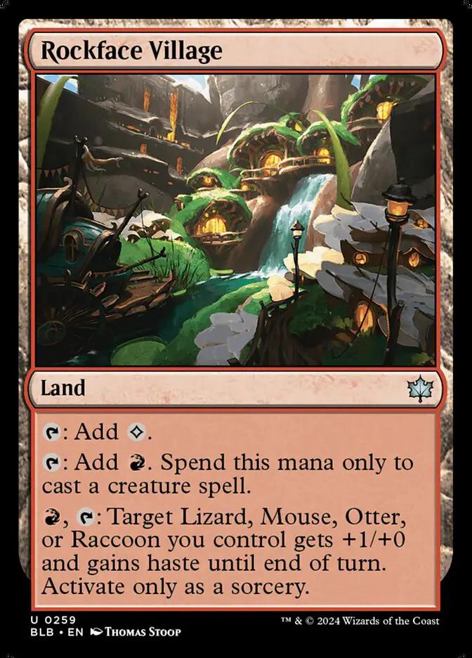 259 - Rockface Village - Bloomburrow - Normal - Magic: The Gathering Card