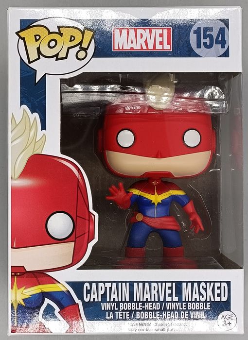 154 Captain Marvel Masked - Marvel - Box Damaged Funko POP Funko
