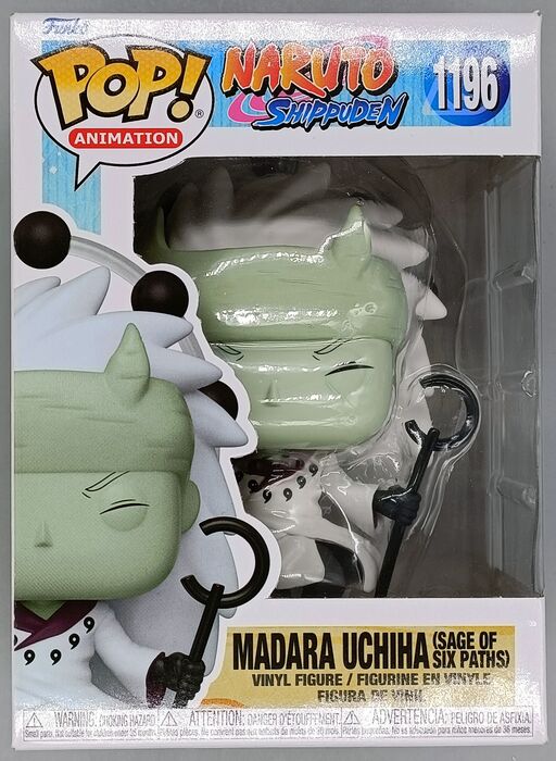 1196 Madara Uchiha (Six Paths) Naruto Shippuden Box Damaged Funko POP Funko
