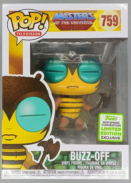 759 Buzz-Off - Masters Of The Universe - 2019 Con Box Damaged Funko POP Funko