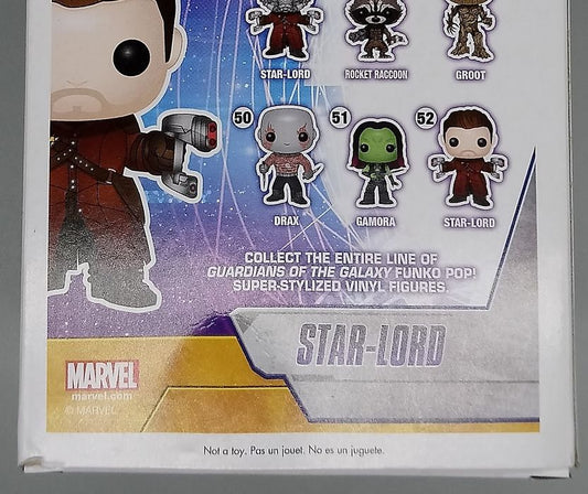 52 Star-Lord (Unmasked) Marvel Guardians of the Galaxy Box Damaged Funko POP