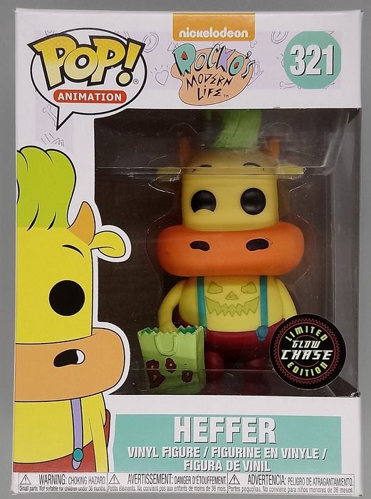 321 Heffer (Halloween) Glow Chase Nickelodeon Rockos Box Damaged Funko POP