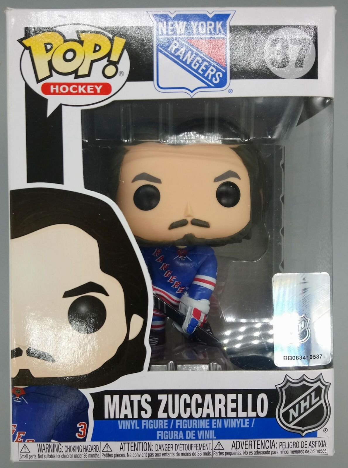 37 Mats Zuccarello - Hockey NHL - New York Rangers Funko POP Funko