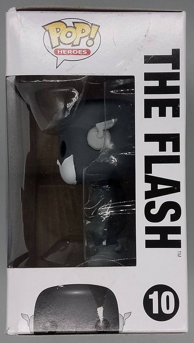 10 The Flash - B&W - DC Super Heroes - Box Damaged Funko POP