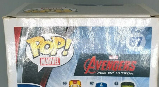 67 Captain America -Marvel Avengers - Box Damaged Funko POP