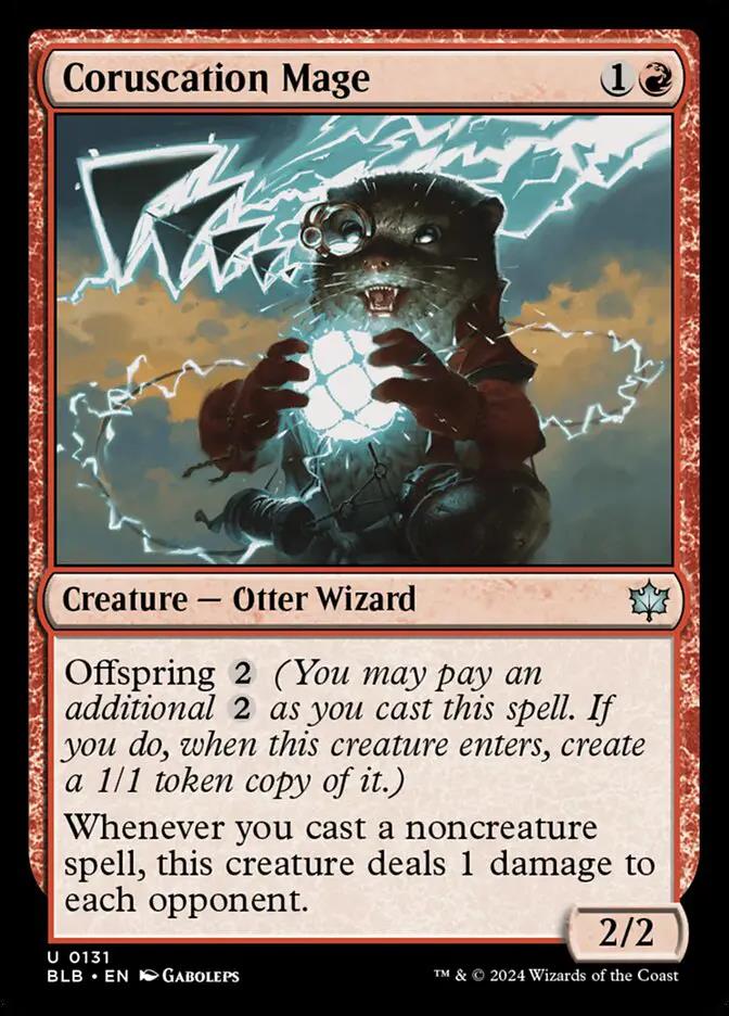 131 - Coruscation Mage - Bloomburrow - Normal - Magic: The Gathering Card
