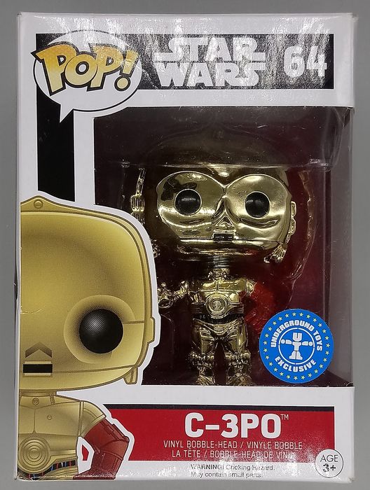 64 C-3PO - Chrome - Star Wars - Box Damaged Funko POP Funko