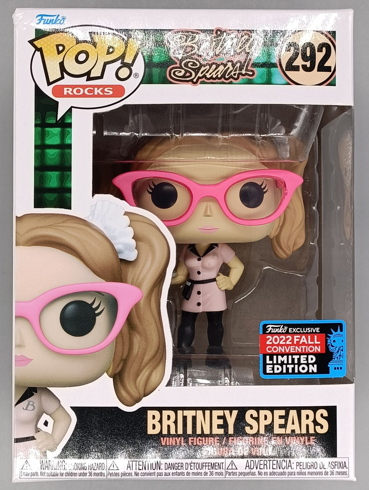 292 Britney Spears (Drive Me Crazy) Rocks - 2022 Con - Funko POP - Box Damaged Funko