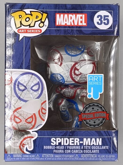 35 Spider-Man - Art Series - Marvel - Box Damaged Funko POP Funko