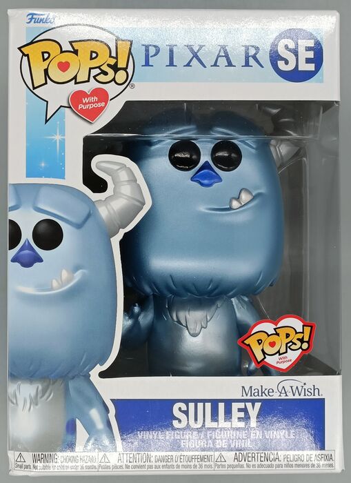 SE Sulley (MakeAWish) Metallic - Disney Pixar Monsters Inc - Box Damaged Funko POP Funko