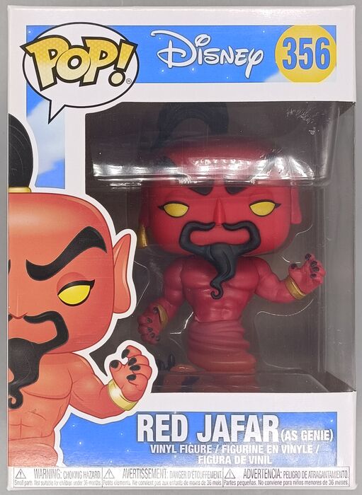 356 Red Jafar (as Genie) - Disney Aladdin - Box Damaged Funko POP Funko