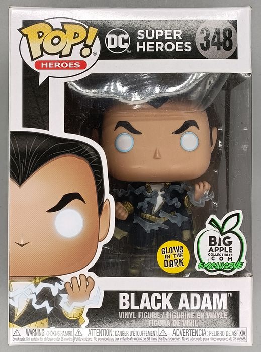 348 Black Adam - Glow - DC Super Heroes - Box Damaged Funko POP