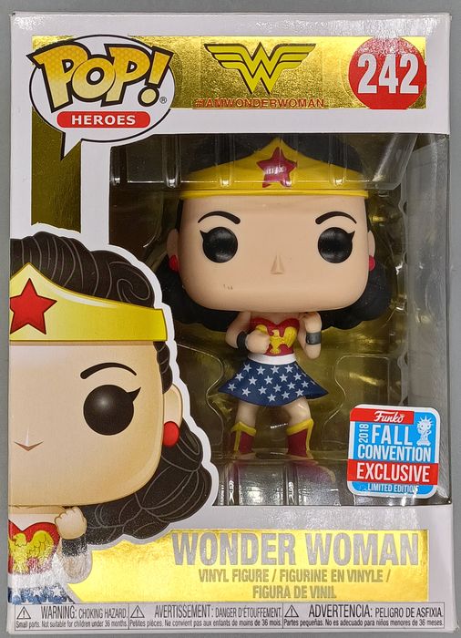 242 Wonder Woman (First Appearance) - DC - 2018 Con Box Damaged Funko POP Funko