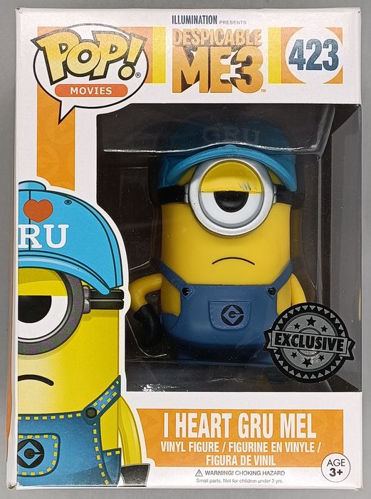 423 I Heart Gru Mel - Despicable Me 3 - Box Damaged Funko POP Funko