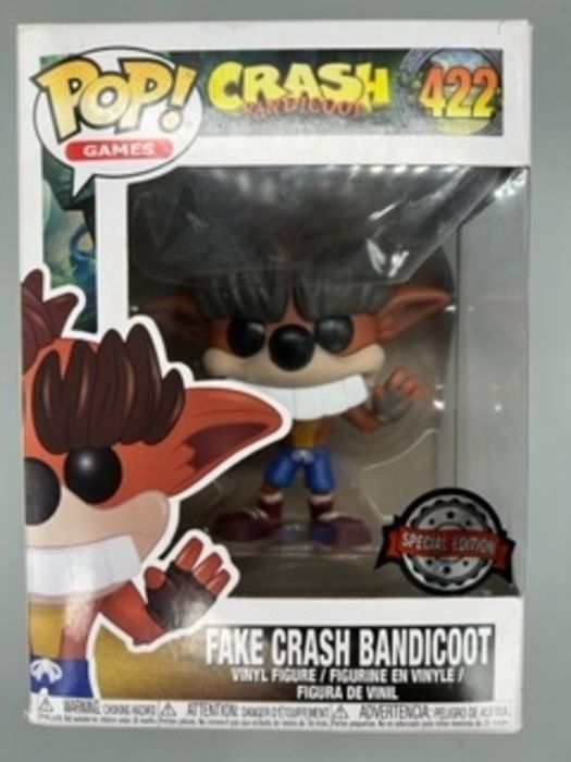 422 Fake Crash Bandicoot - Crash Bandicoot - Box Damaged Funko POP Funko