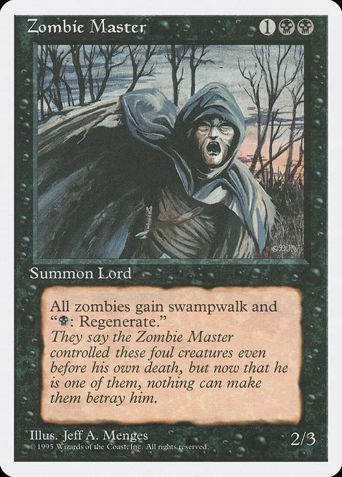 174 - Zombie Master - Fourth Edition - Normal - Magic: The Gathering Card