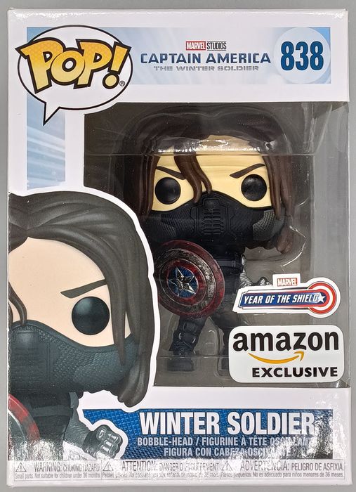 838 Winter Soldier (w/ Shield) Marvel Captain America Winter Soldier Funko POP Funko