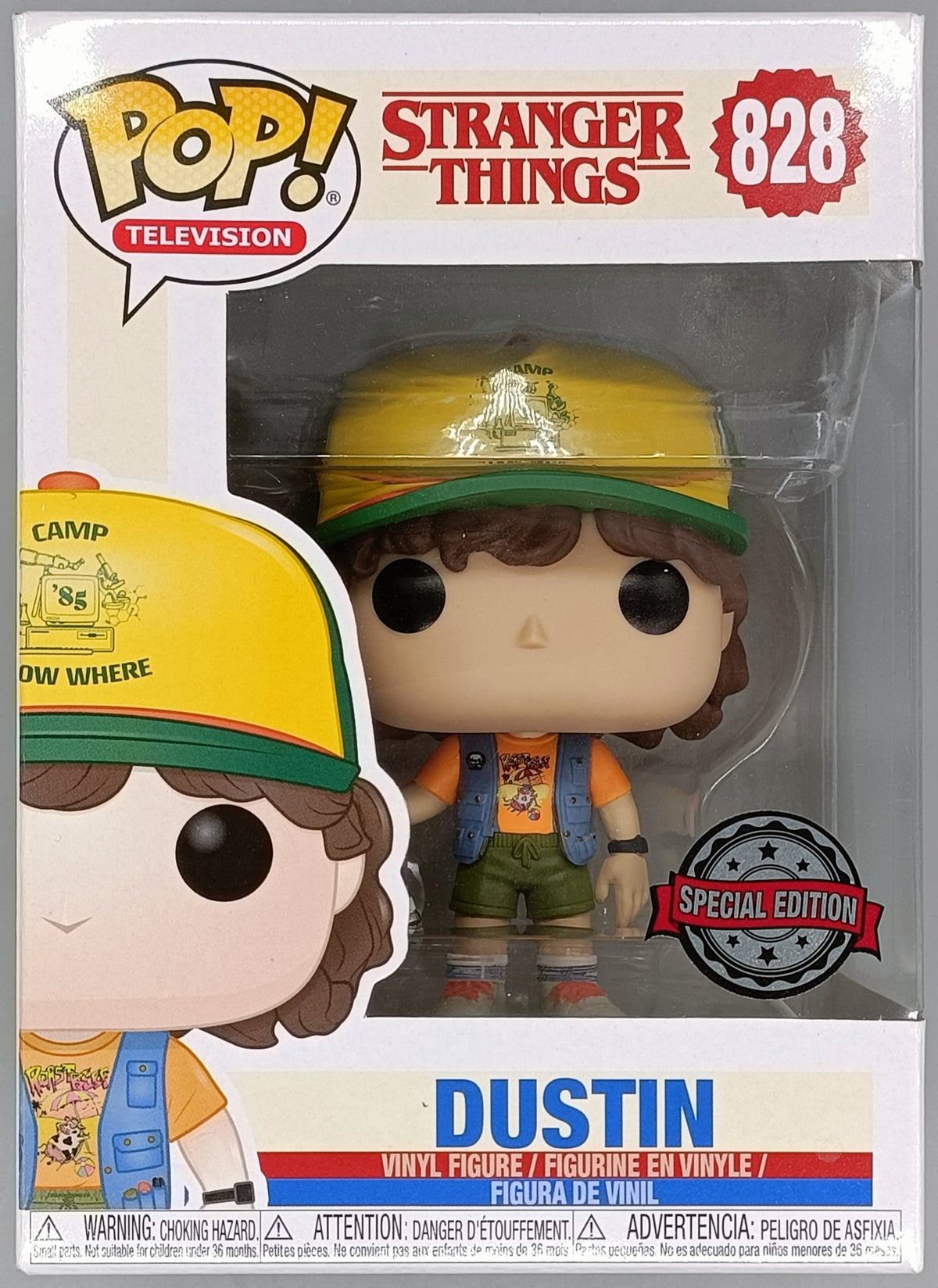 828 Dustin (w/ Vest) - Stranger Things - 2019 Con - Box Damaged Funko POP Funko