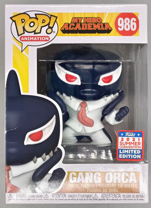 986 Gang Orca - My Hero Academia - 2021 Con - Box Damaged Funko POP Funko