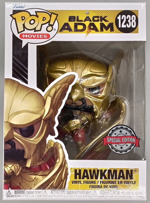 1238 Hawkman (Flying) - DC Black Adam - Brand New Funko POP in Protector