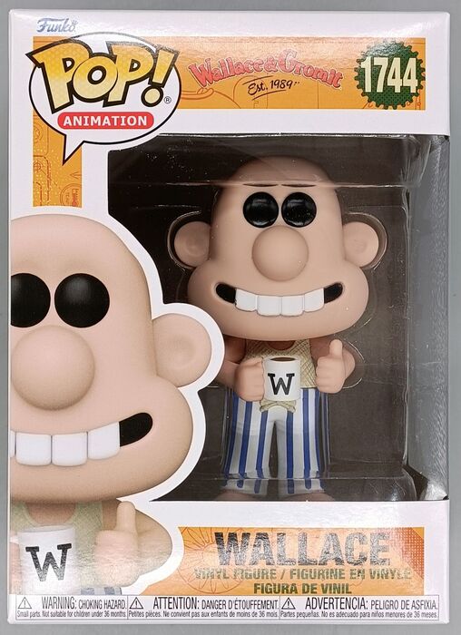 1744 Wallace in Pajamas - Wallace & Gromit Funko POP - Brand New Funko