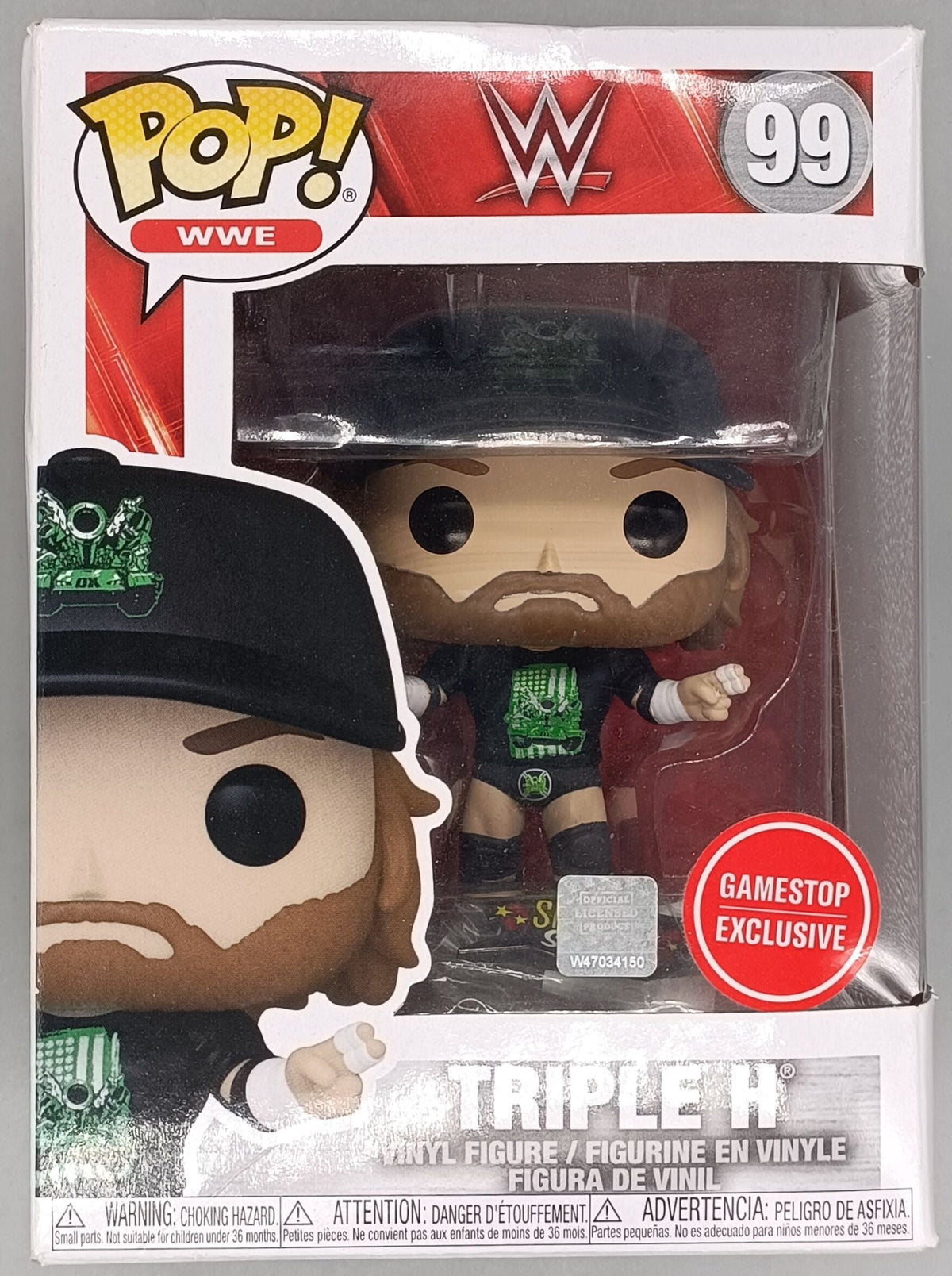 99 Triple H (D-Generation X) - WWE - Box Damaged Funko POP Funko