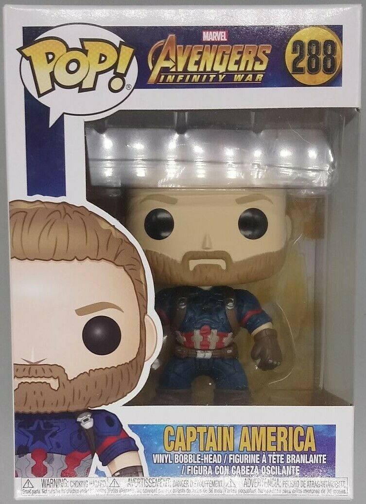 288 Captain America - Marvel Avengers Infinity War Funko POP Funko