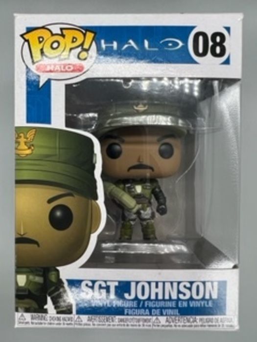 08 Sgt Johnson - Halo - Box Damaged Funko POP Funko