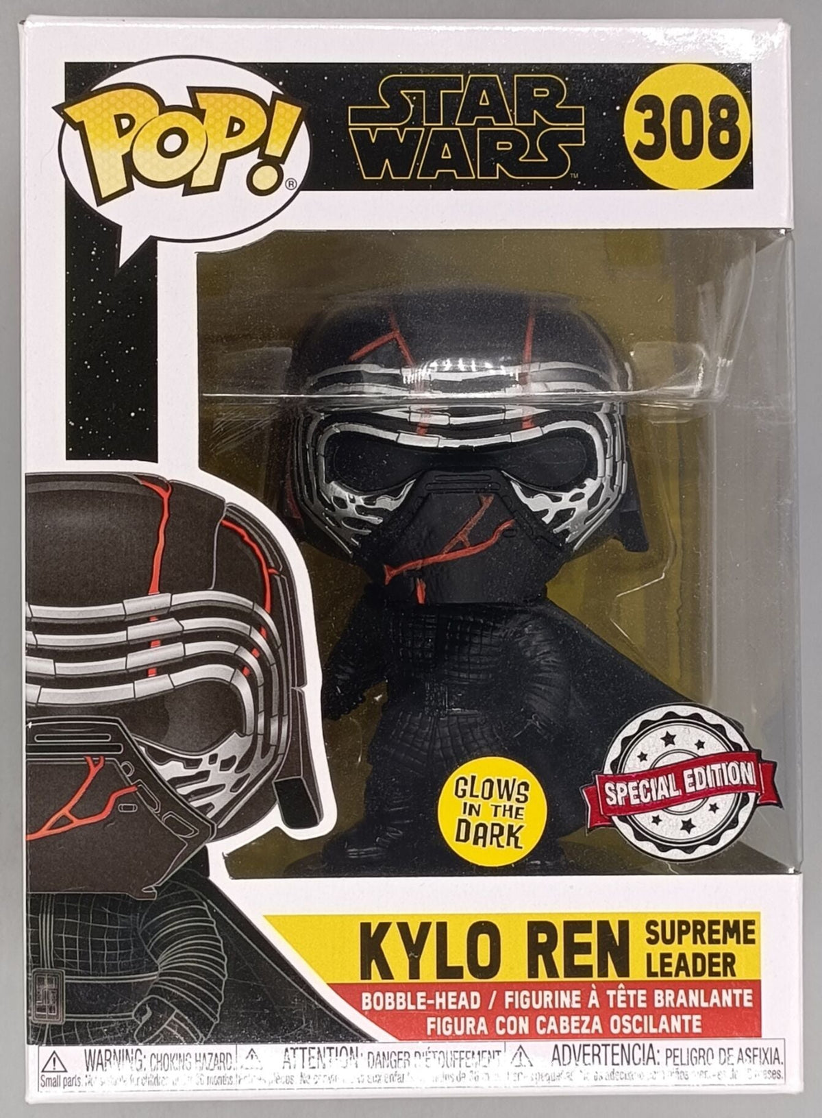 308 Kylo Ren (Supreme Leader) - Glow - Star Wars Funko POP Funko