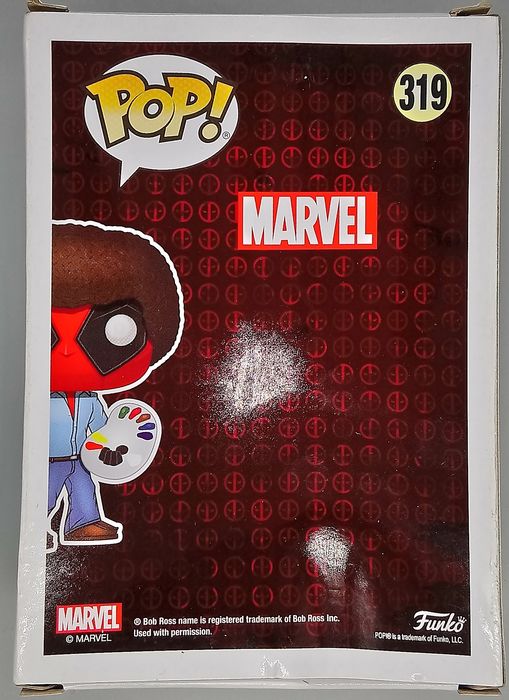 319 Deadpool as Bob Ross - Marvel Deadpool - Box Damaged Funko POP