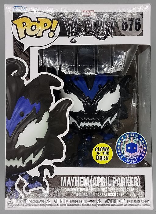 676 Mayhem (April Parker) Glow - Marvel Venom - Box Damaged Funko POP Funko