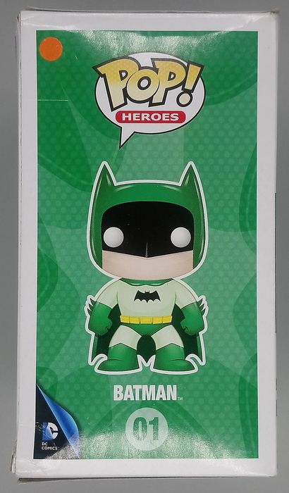 01 Batman (Rainbow Green) DC Heroes Box Damaged Funko POP