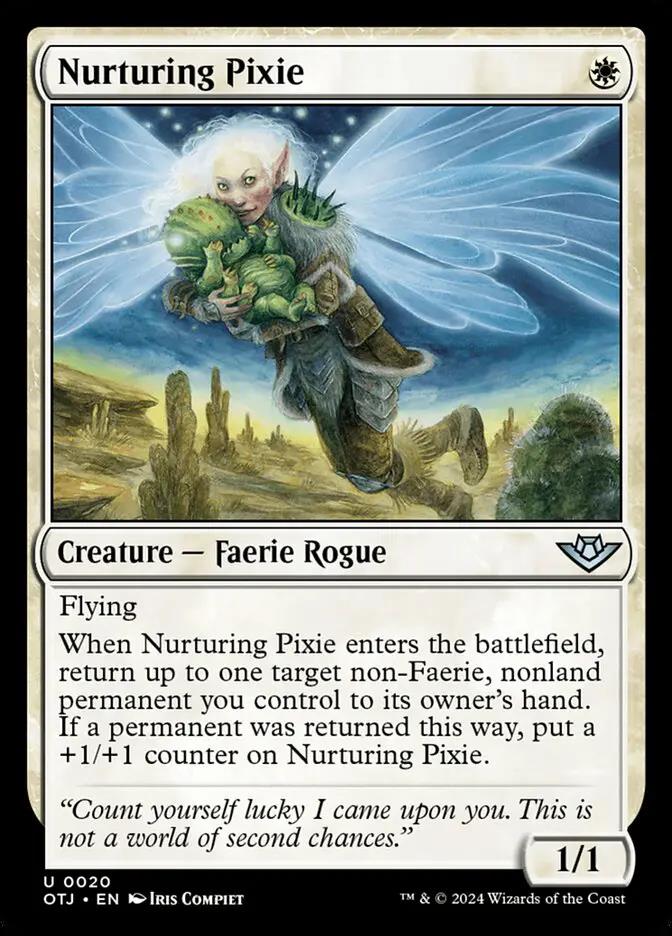 20 - Nurturing Pixie - Outlaws of Thunder Junction - Normal - Magic: The Gathering Card