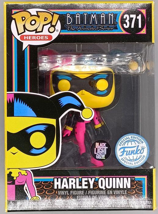 371 Harley Quinn (Blacklight) DC Batman Animated Series Funko POP - Box Damaged Funko