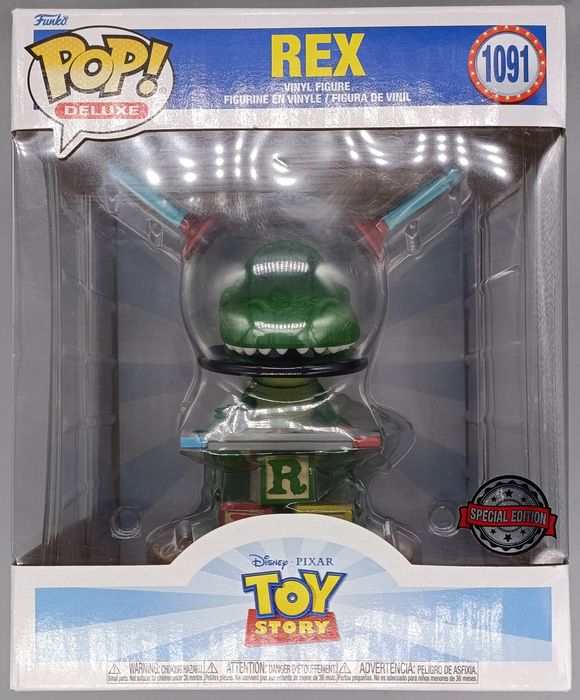 1091 Rex (w/ Controller) - Deluxe - Disney Toy Story Funko POP - Box Damaged Funko
