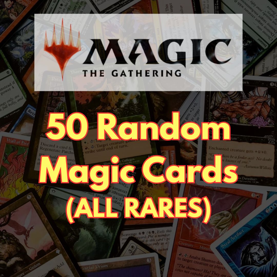 Magic The Gathering: Bundle of 50 Random ALL RARE Single Cards - No Duplicates