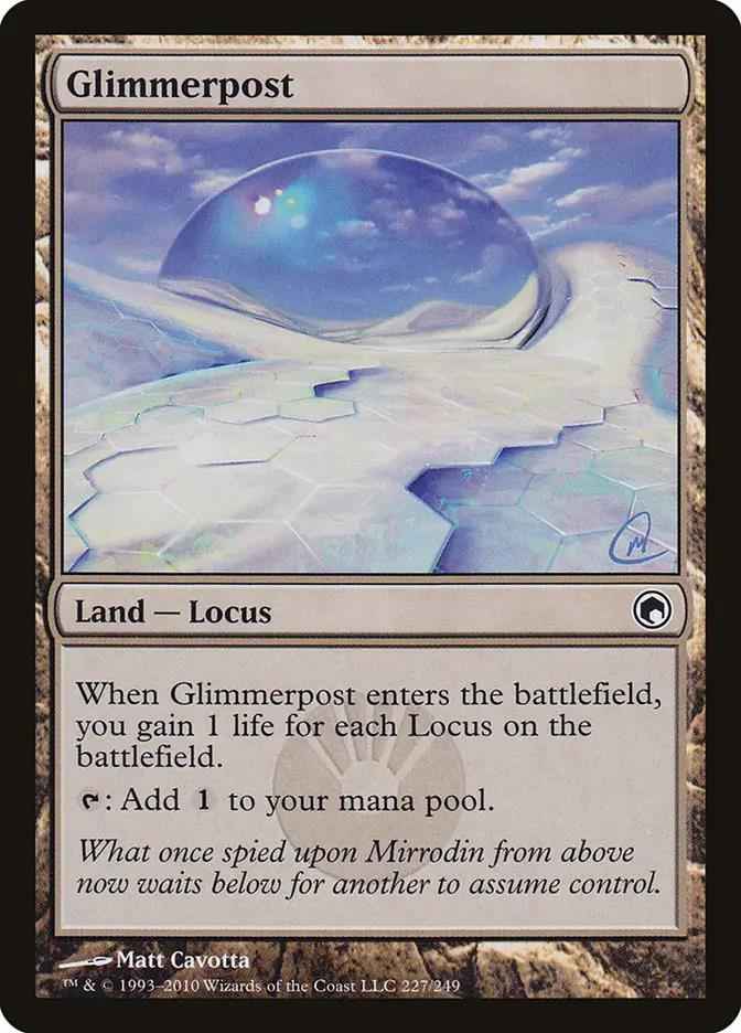 227 - Glimmerpost - Scars of Mirrodin - Normal - Magic: The Gathering Card